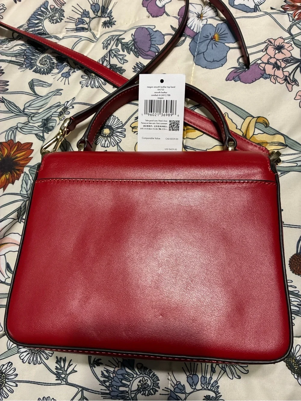 kate spade structured red